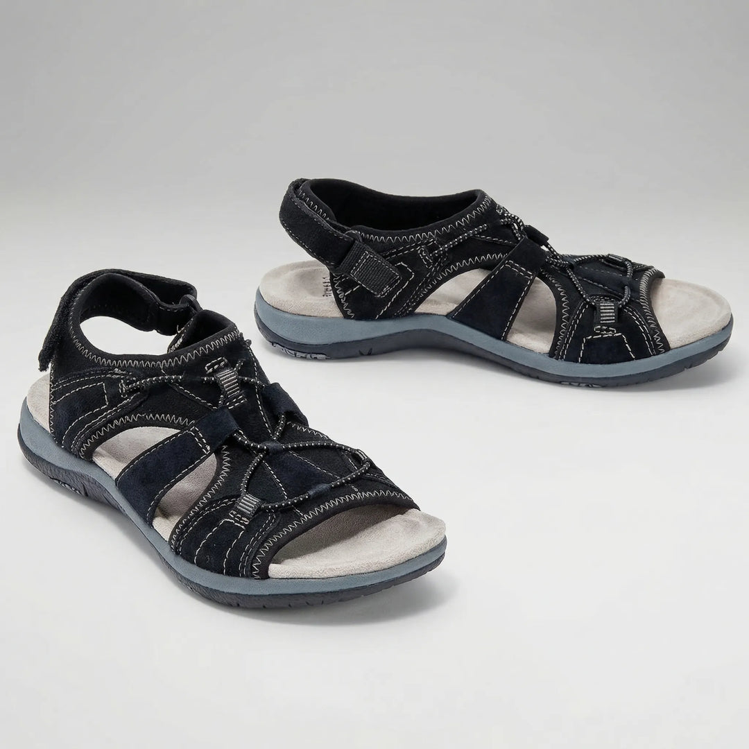 Beachway - Sandalo con cinturino piatto e chiusura a slip-on