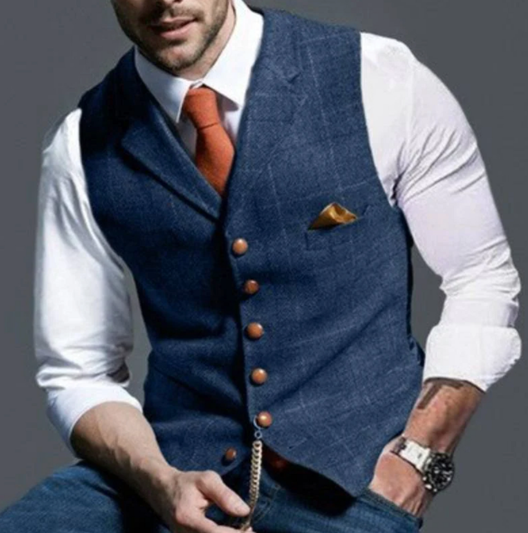 Gilet Vintage da Uomo – Stile Classico con Margine Moderno