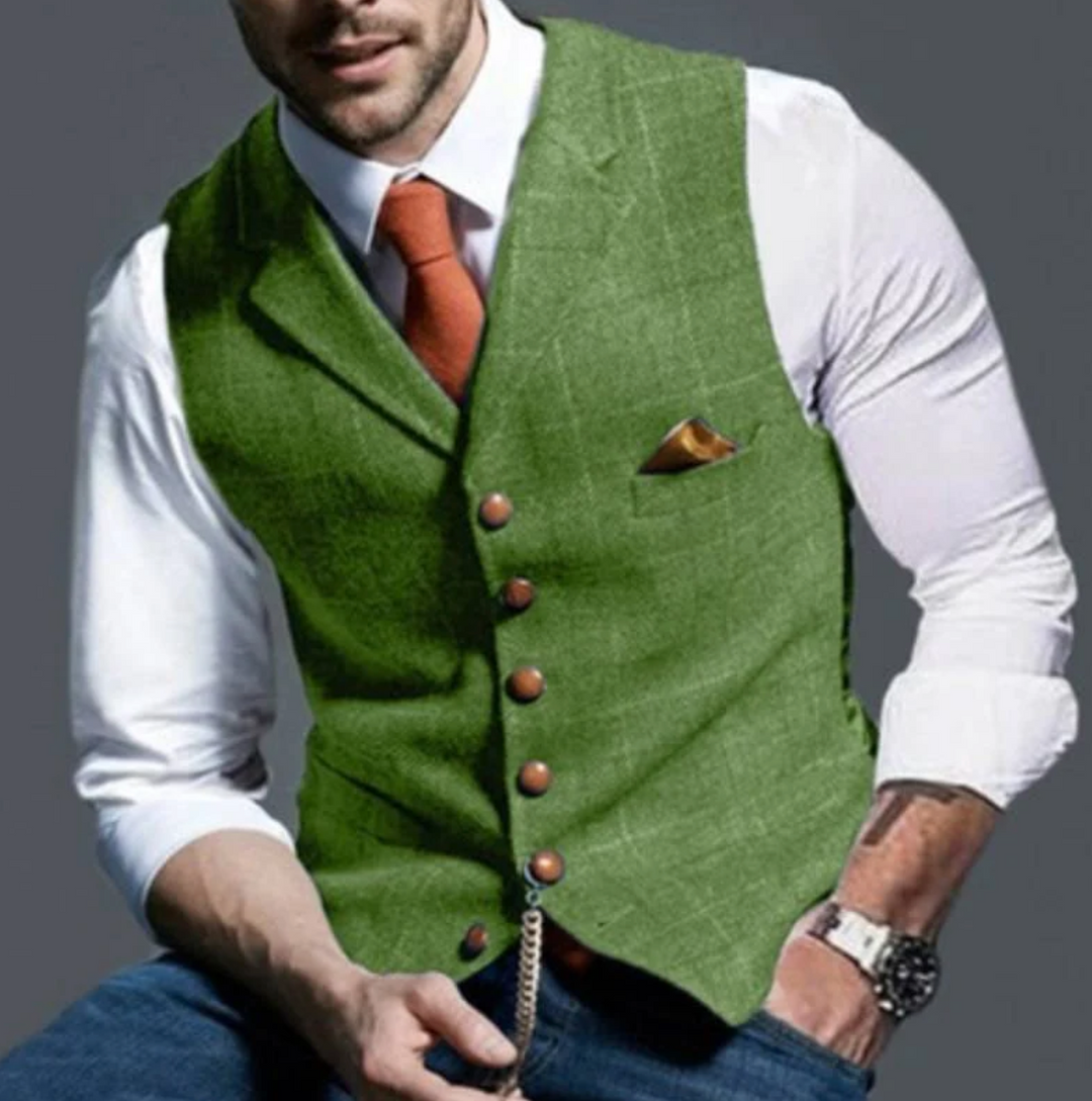 Gilet Vintage da Uomo – Stile Classico con Margine Moderno