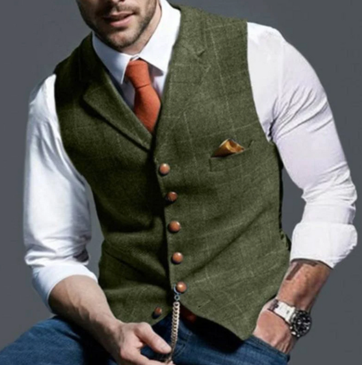 Gilet Vintage da Uomo – Stile Classico con Margine Moderno
