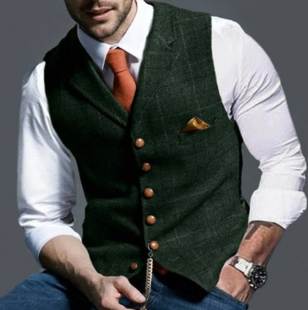 Gilet Vintage da Uomo – Stile Classico con Margine Moderno