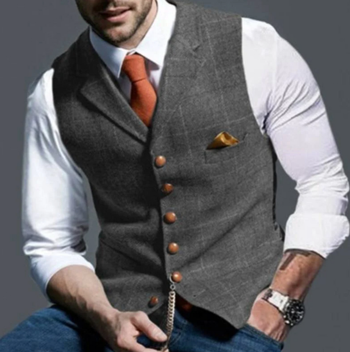 Gilet Vintage da Uomo – Stile Classico con Margine Moderno