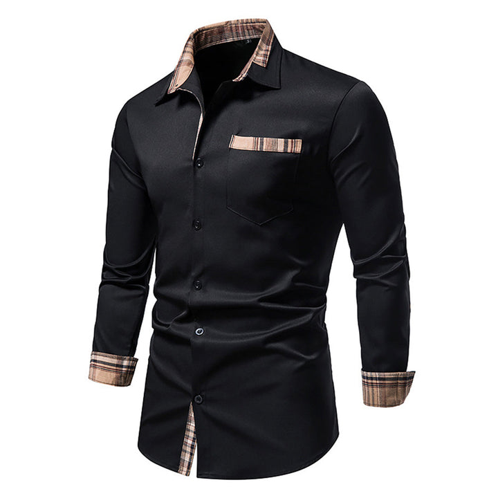 Camicia raffinata con dettagli a quadri