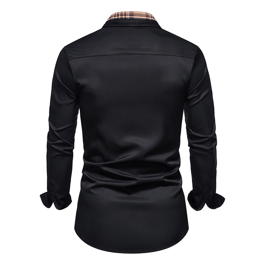 Camicia raffinata con dettagli a quadri