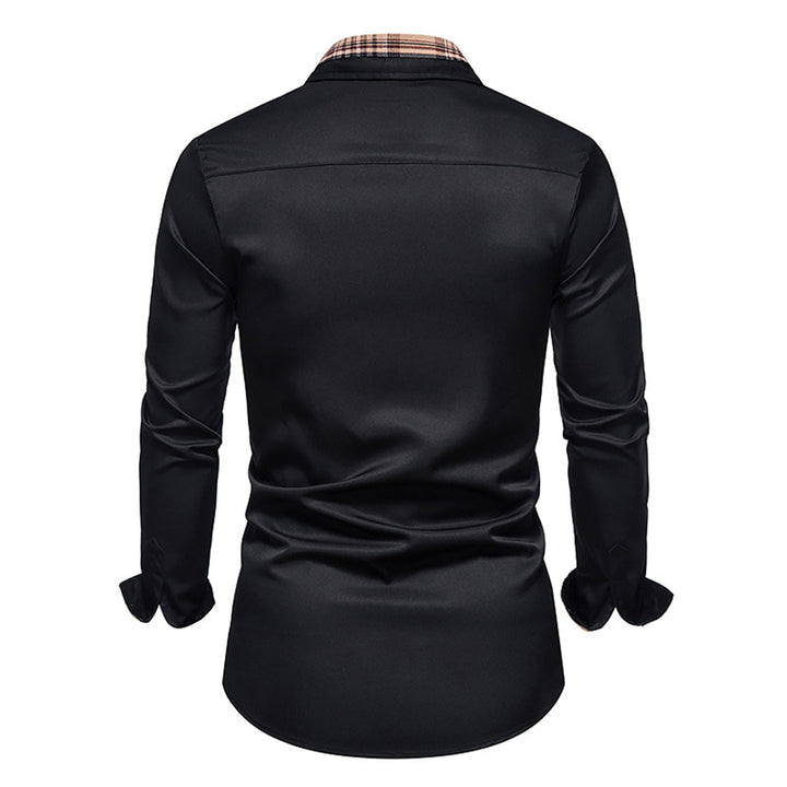 Camicia raffinata con dettagli a quadri