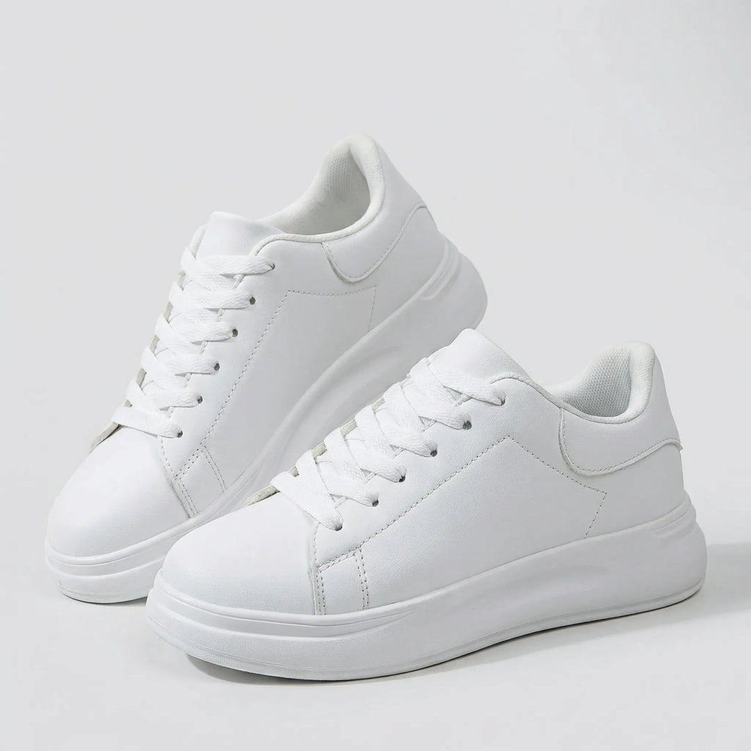 Blancova - Sneaker minimalista bassa con plateau