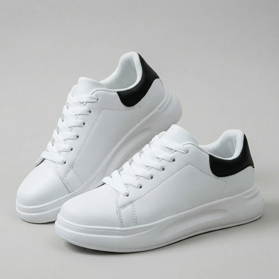 Blancova - Sneaker minimalista bassa con plateau