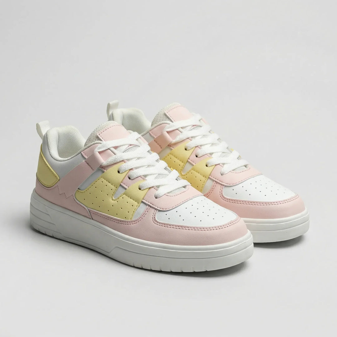 Bloompace - Sneakers basse stringate a blocchi di colore