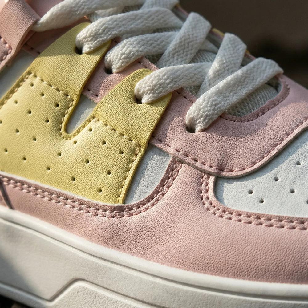 Bloompace - Sneakers basse stringate a blocchi di colore