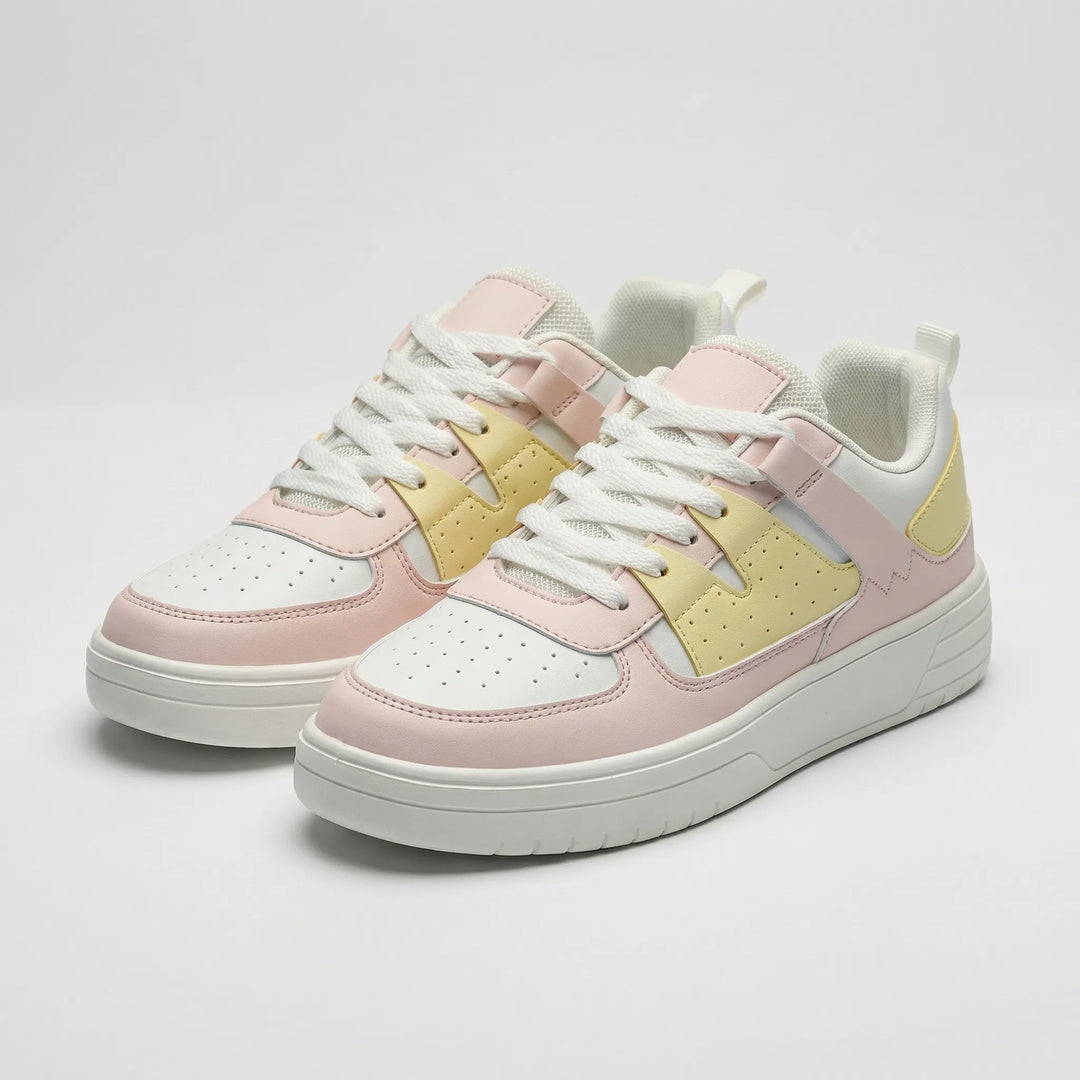 Bloompace - Sneakers basse stringate a blocchi di colore