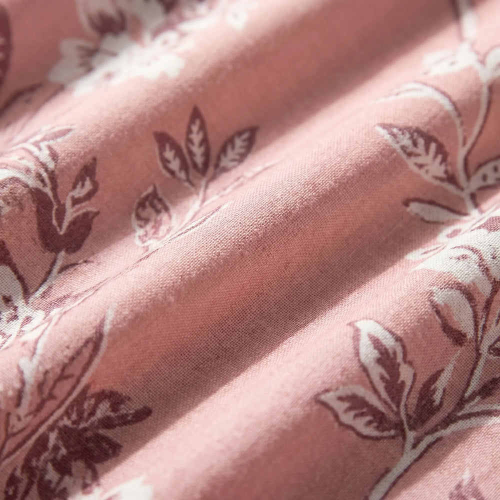Abito lungo con scollo a V e stampa floreale Blossomax