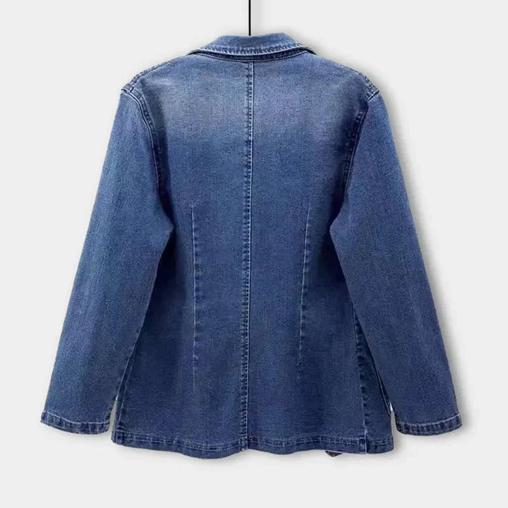 Elegante blazer in denim da donna
