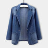 Blazer in Denim Urban Edge con Taglio Classico