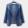 UrbanEdge – Blazer in denim con vestibilità classica