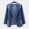 Elegante blazer in denim da donna