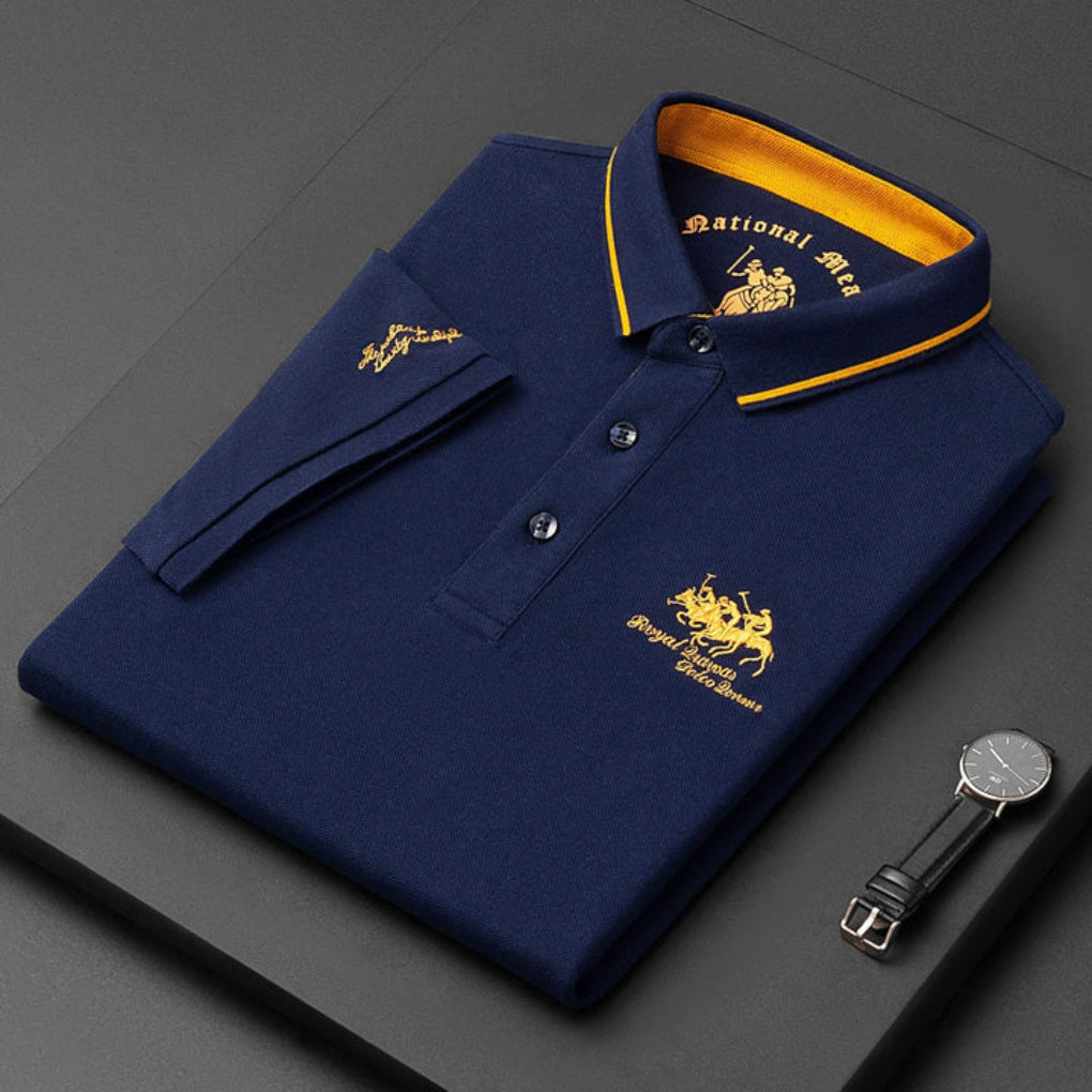 Polo Shirt Casual Button Down per Uomo