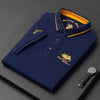 Polo Shirt Casual da Uomo con Bottone Giù