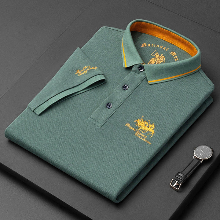 Polo Shirt Casual Button Down per Uomo