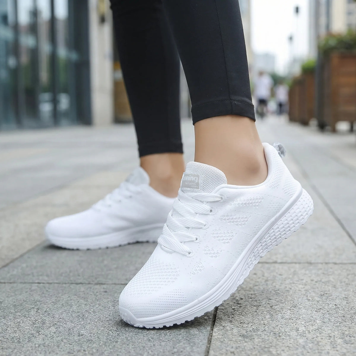 Sneaker da Donna Traspirante con Lacci