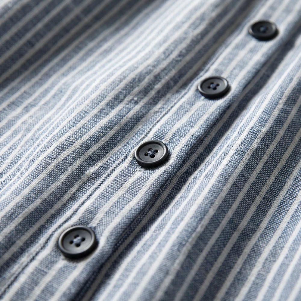 Breevia - Pantaloni casual a righe a gamba larga e vestibilità ampia