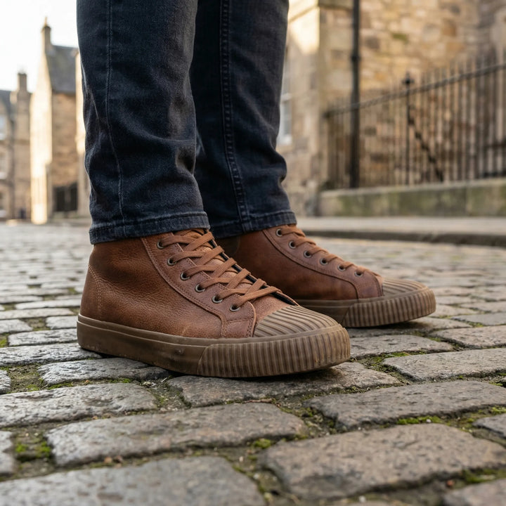Brixford - Sneaker da uomo alta in stile britannico