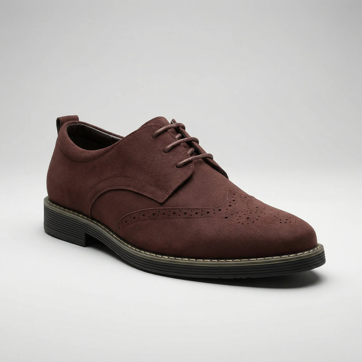 Scarpa Oxford con Lacci e Dettaglio Brogue per Uomini