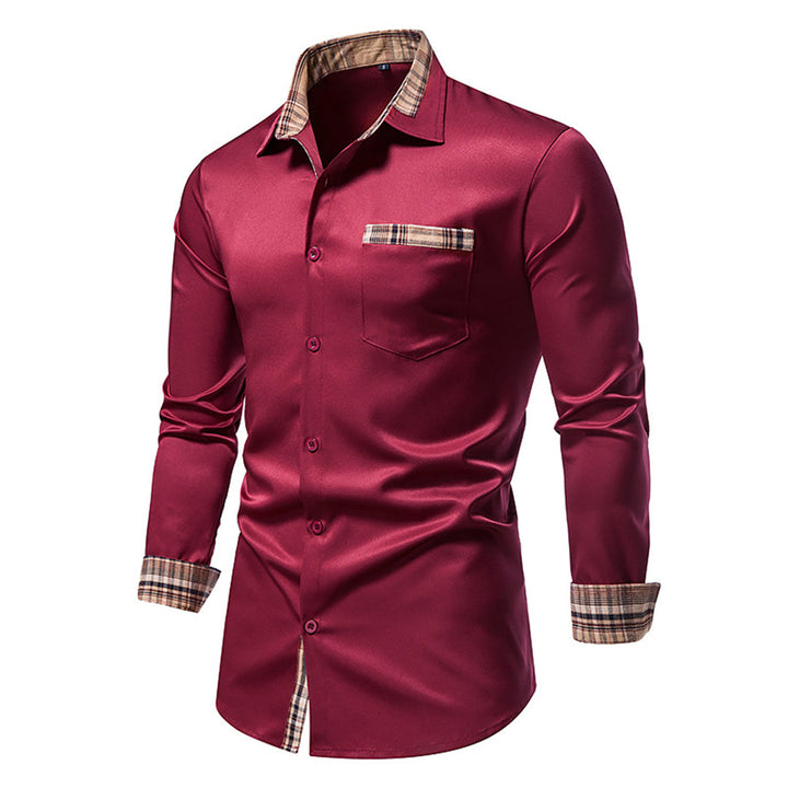 Camicia raffinata con dettagli a quadri