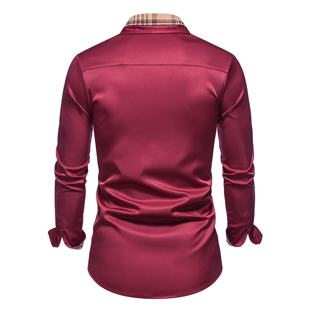 Camicia raffinata con dettagli a quadri