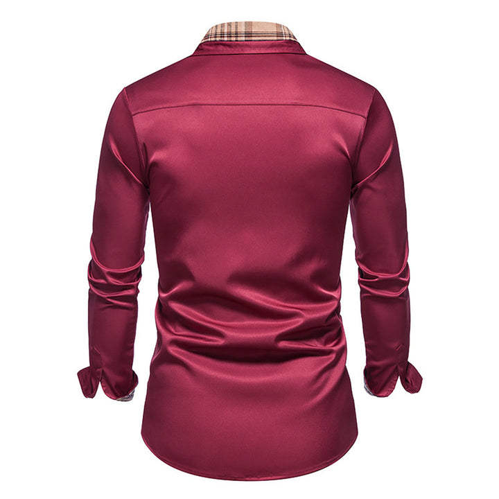 Camicia raffinata con dettagli a quadri