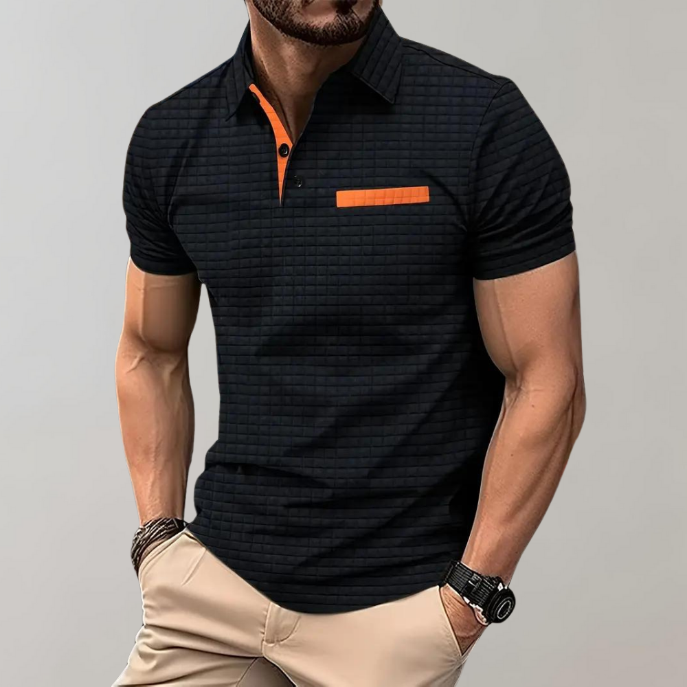 Polo slim fit in cotone da uomo