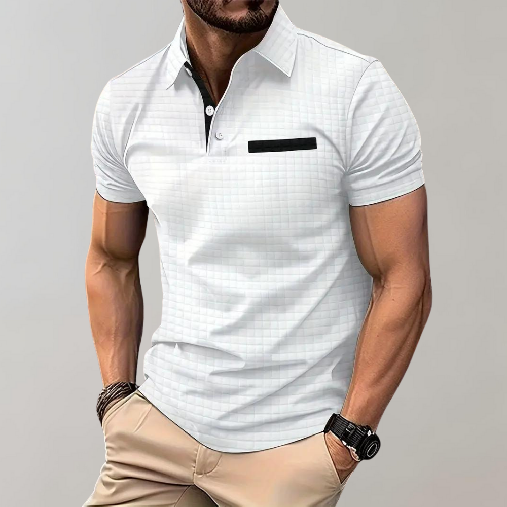 Polo slim fit in cotone da uomo