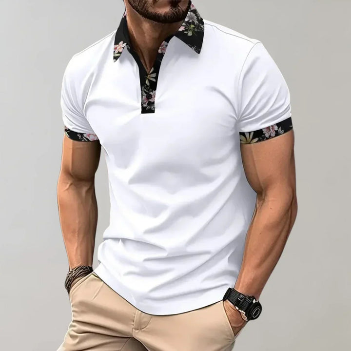 Polo da uomo a maniche corte dal taglio classico