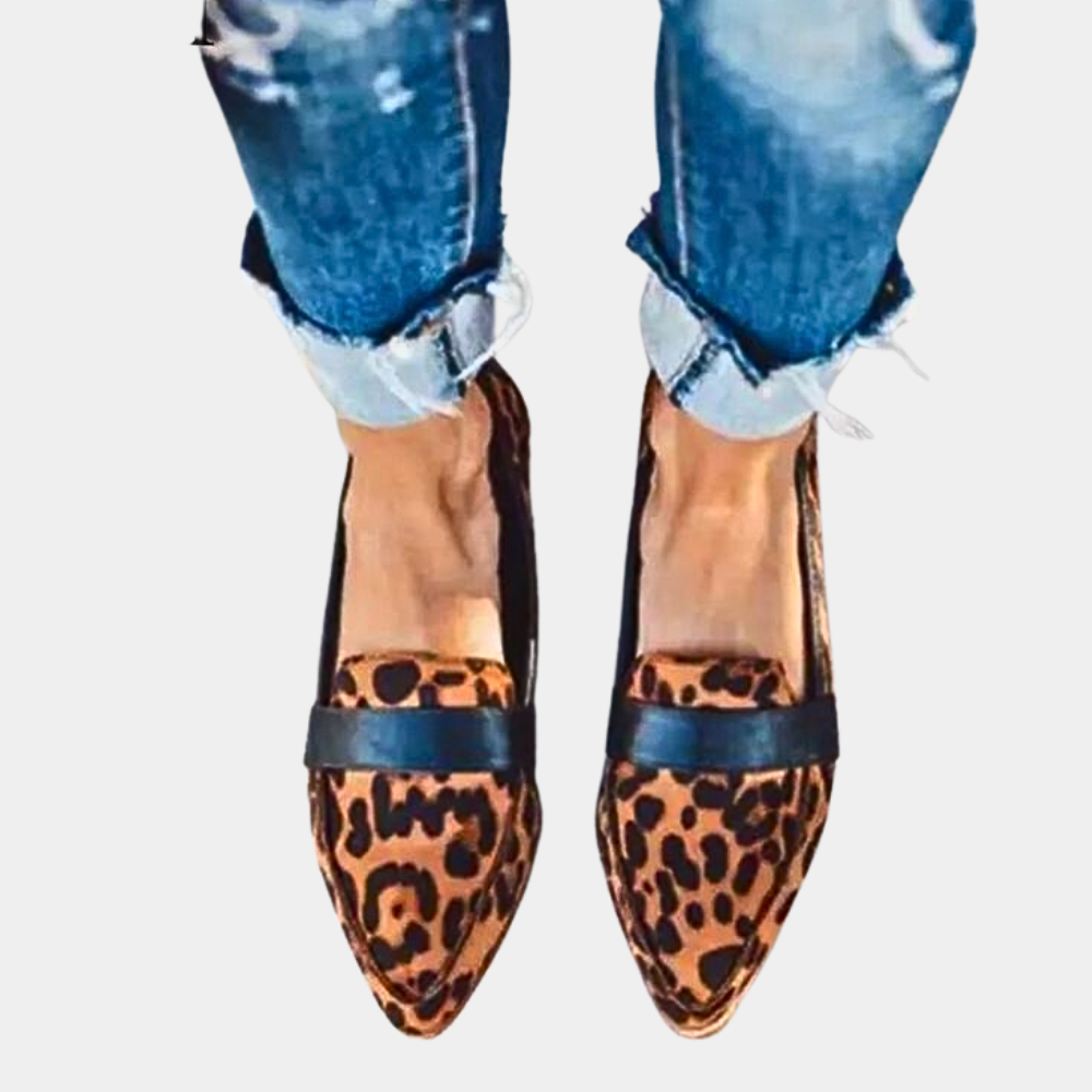 Mocassini slip-on effetto scamosciato da donna