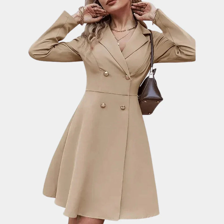 FrostElegance – Cappotto invernale da donna con linea ad A