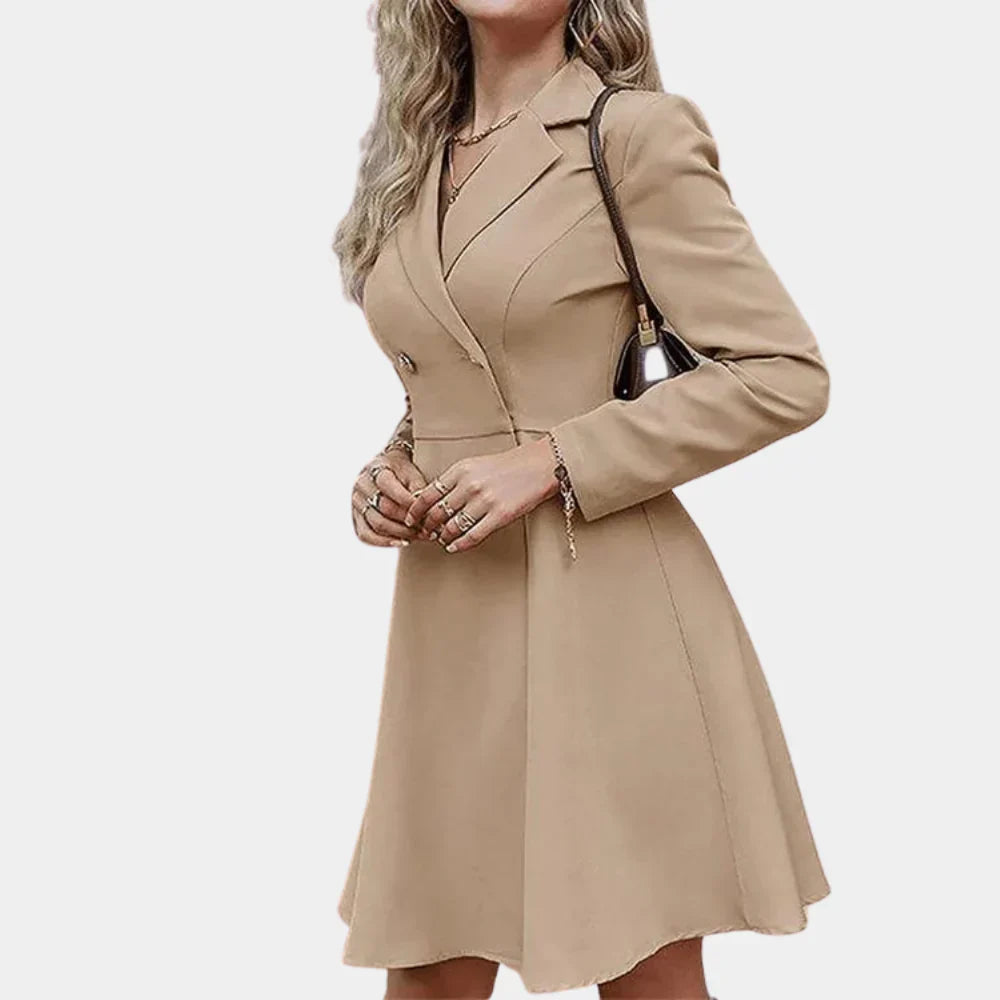 FrostElegance – Cappotto invernale da donna con linea ad A