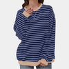 Maglietta a maniche lunghe a righe oversize da donna