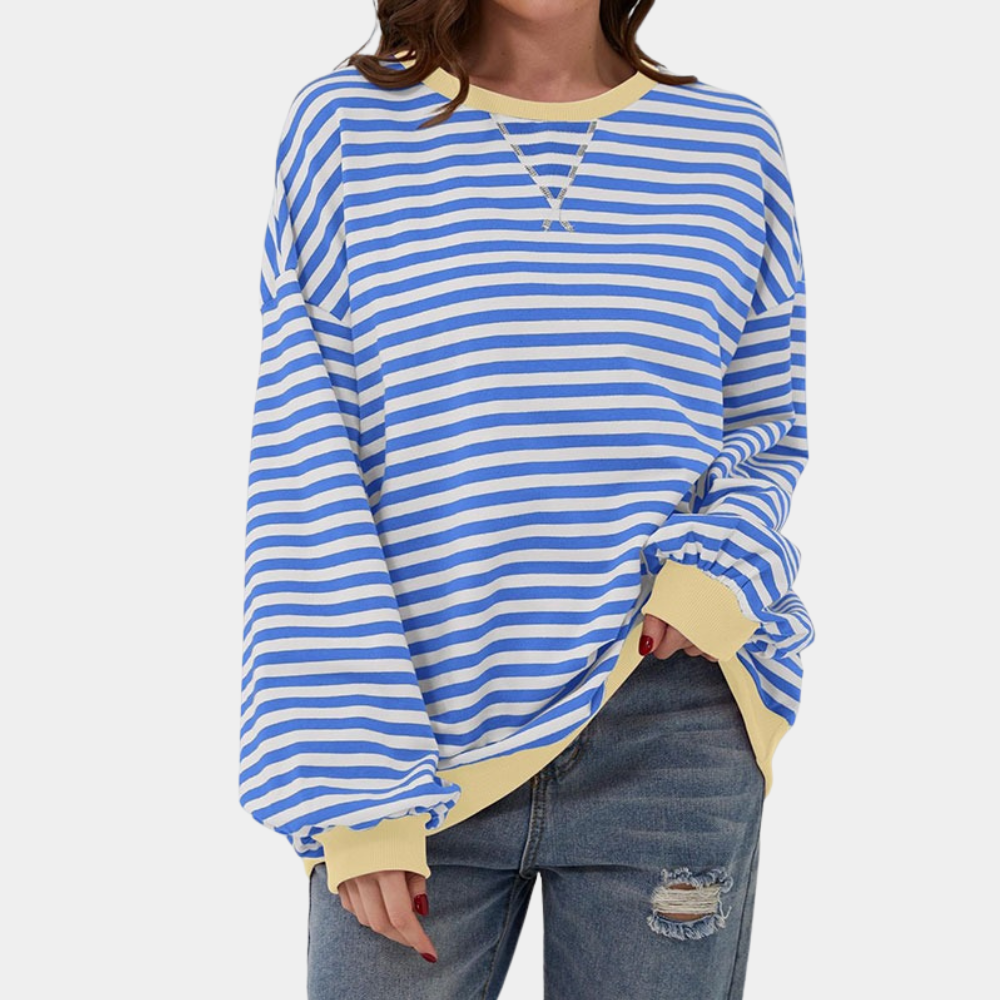 Maglione a righe oversize per donne