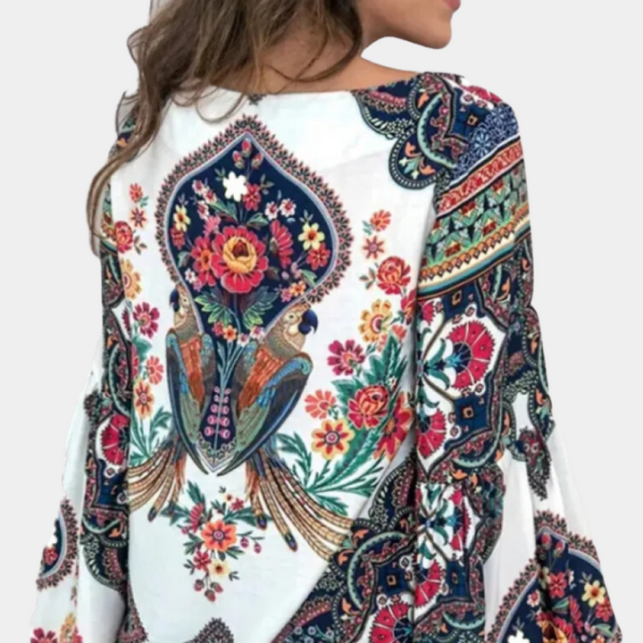 Camicetta leggera a fiori da donna – Eleganza ariosa per le giornate calde