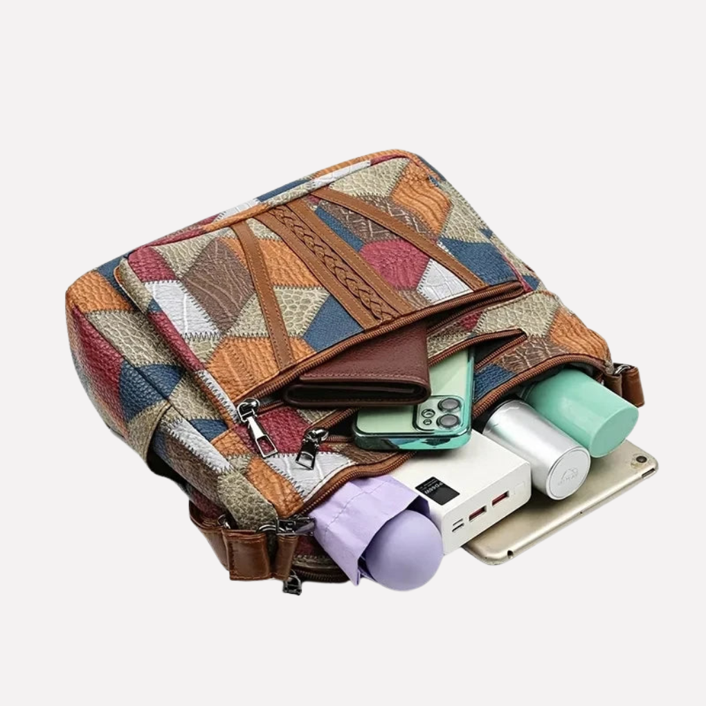 Borsa a mano patchwork da donna
