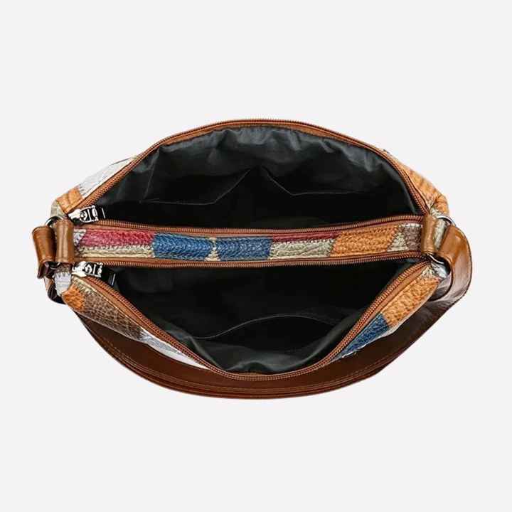Borsa a mano patchwork da donna