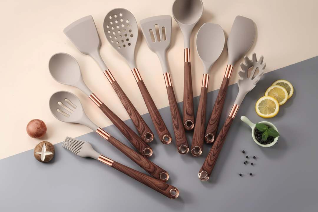 Set di Utensili da Cucina in Silicone da 10 Pezzi