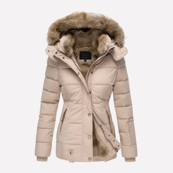Giacca Padded con Cappuccio da Donna