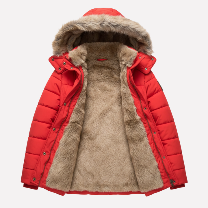 Giacca Padded con Cappuccio da Donna