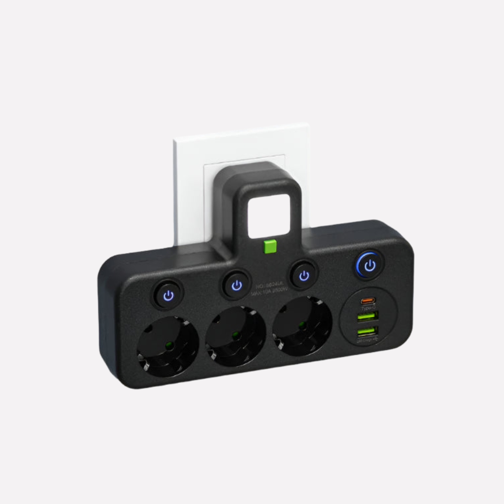 Striscia di Alimentazione con Porte USB e Type‑C