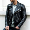 Giacca da motociclista in vera pelle Rider