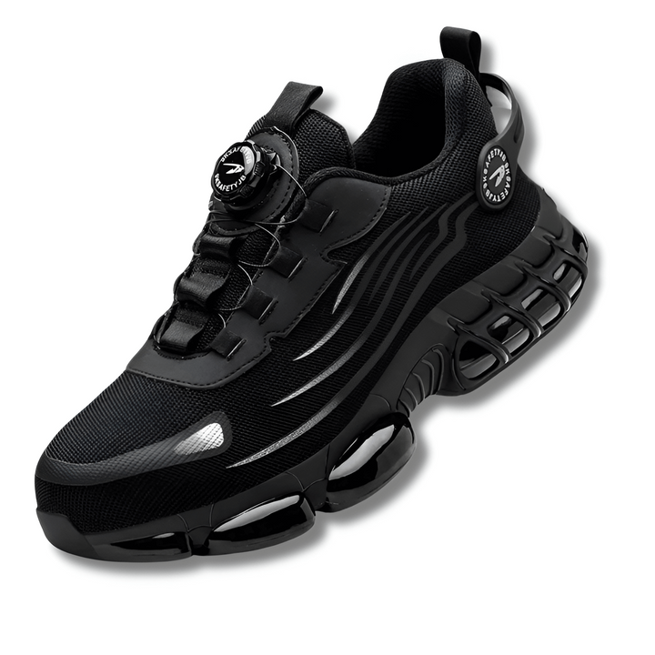 Scarpe da lavoro da uomo con lacci, progettate per garantire l'equilibrio