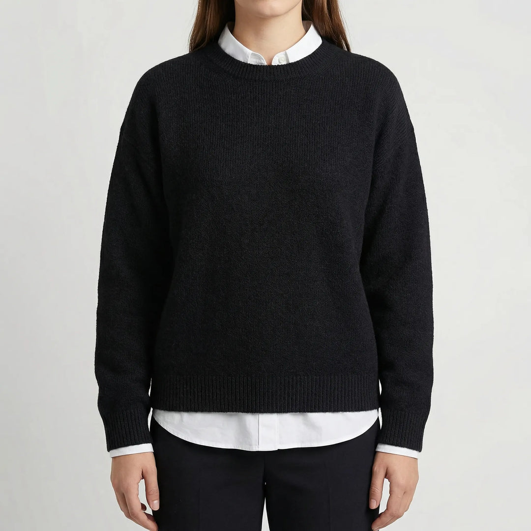 Calmette - Maglione a maniche lunghe con scollo rotondo