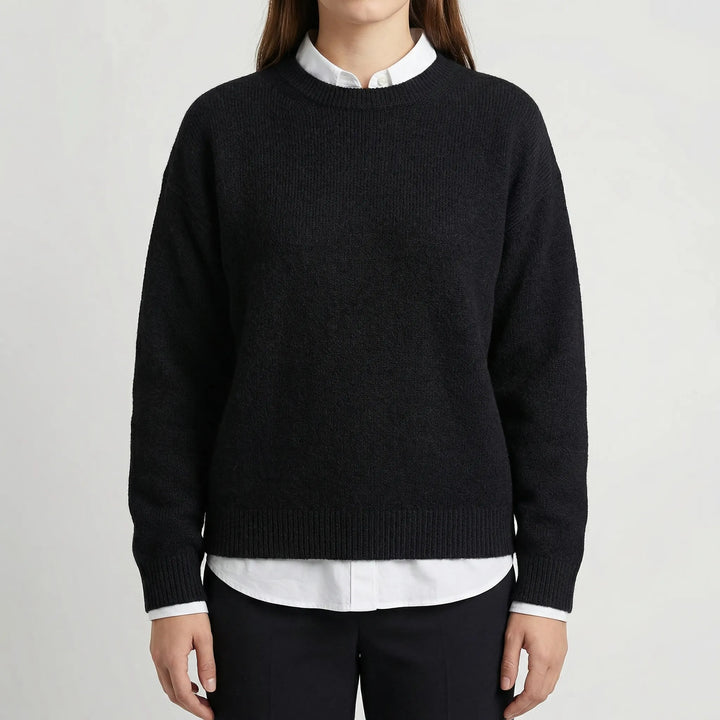 Calmette - Maglione a maniche lunghe con scollo rotondo