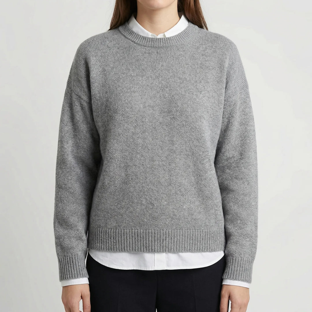 Calmette - Maglione a maniche lunghe con scollo rotondo