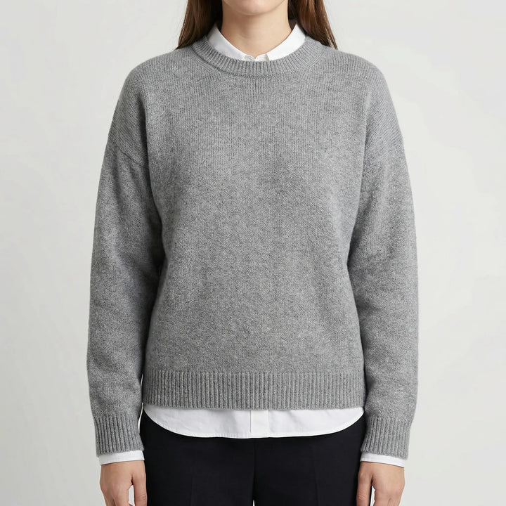 Calmette - Maglione a maniche lunghe con scollo rotondo